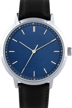 Mens Black Large Dial Arabic Numerals Black Belt Modern Classic Men’s Watch - Image 6